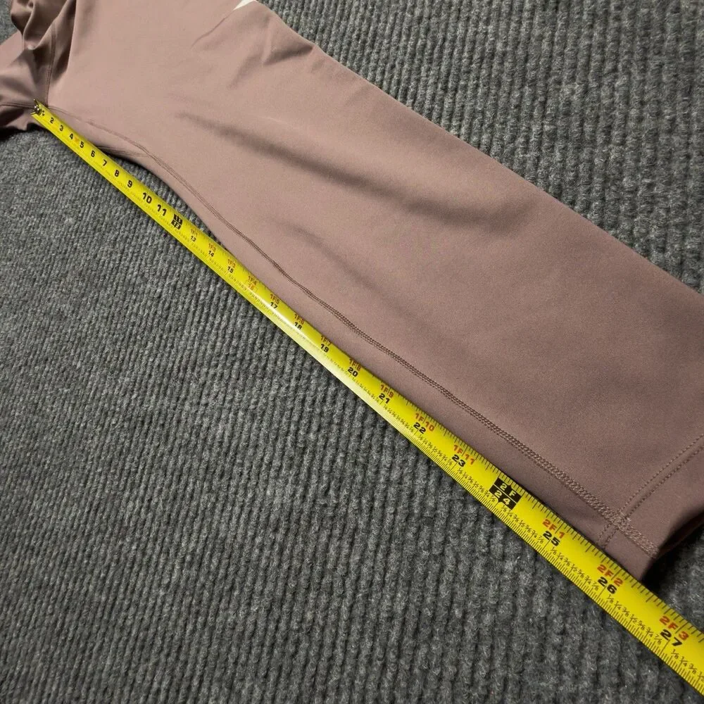 Nike Women 7/8 Running Leggings Dri-Fit Large Purple DB4374-298 Dusty Rose NWOT
